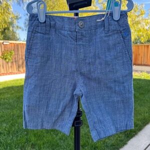 Joules Boys Laundered Chino Shorts Chambray Blue Size 5Y NWT